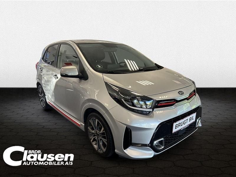 Sparkling silver Brugt 2021 Kia Picanto GT-Line Hatchback | 114.900 kr. (Fair pris) - Billede 1/4