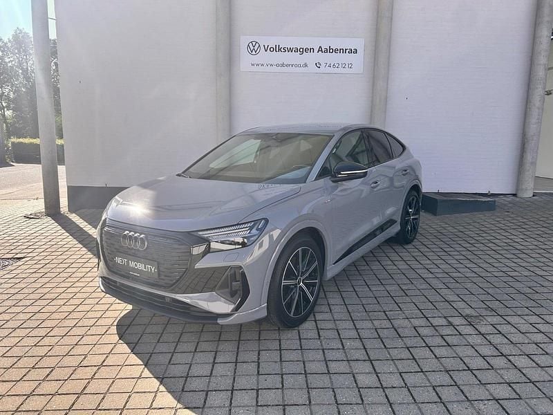 Grå Brugt 2023 Audi Q4 Sportback e-tron S-Line SUV | 334.900 kr. (Fair pris) - Billede 1/4