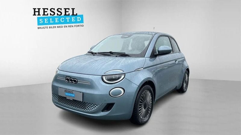 Glacier blue Brugt 2021 Fiat 500e Icon Hatchback | 129.900 kr. (Lidt for dyr) - Billede 1/4