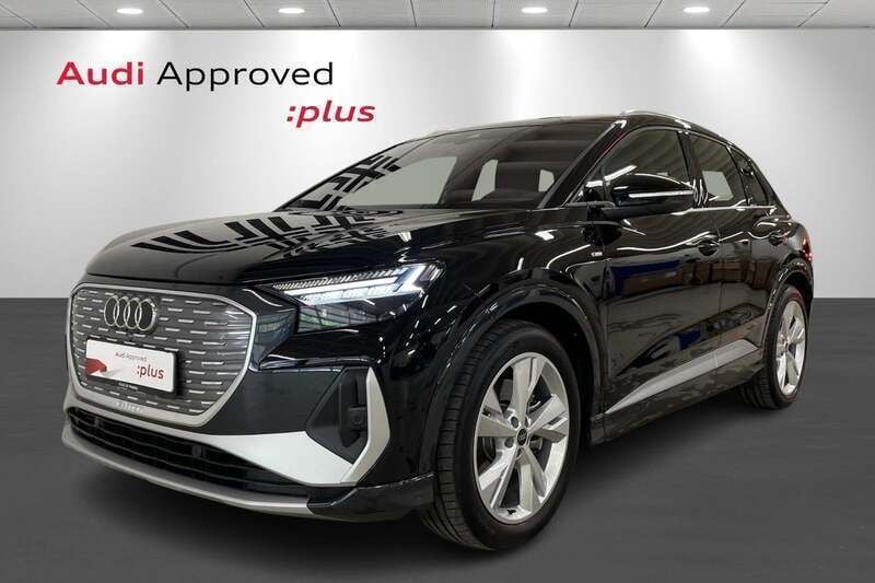 Sortmetal Brugt 2024 Audi Q4 e-tron S-Line SUV | 454.900 kr. (Lidt for dyr) - Billede 1/4
