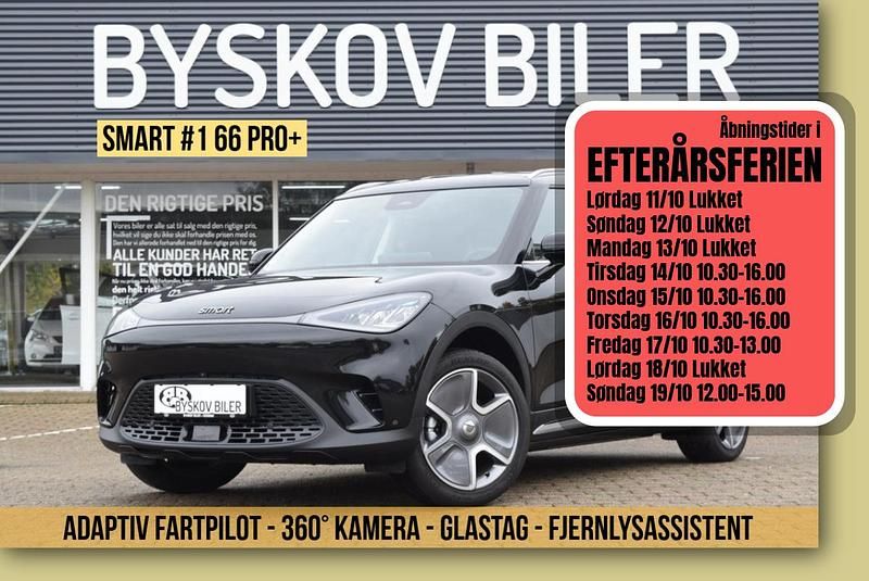 Sort Ny 2024 Smart #1 Edition #1 SUV | 239.995 kr. - Billede 1/4