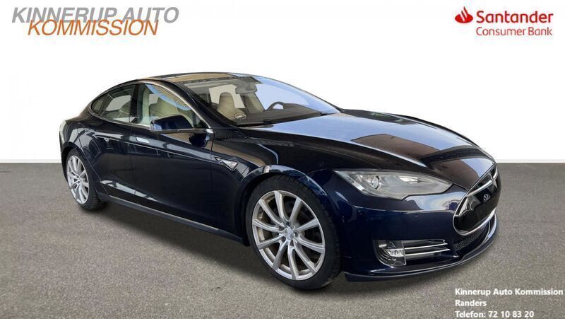 Blåmetal Brugt 2013 Tesla Model S Sedan | 199.700 kr. - Billede 1/4