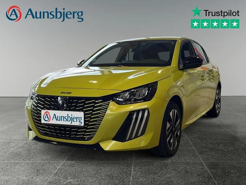 Gul Brugt 2024 Peugeot e-208 Style Hatchback | 152.500 kr. (God pris) - Billede 1/4