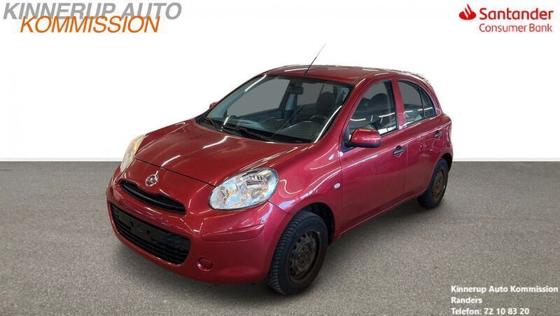 Rød Brugt 2013 Nissan Micra City Hatchback | 19.900 kr. (Fair pris) - Billede 1/4
