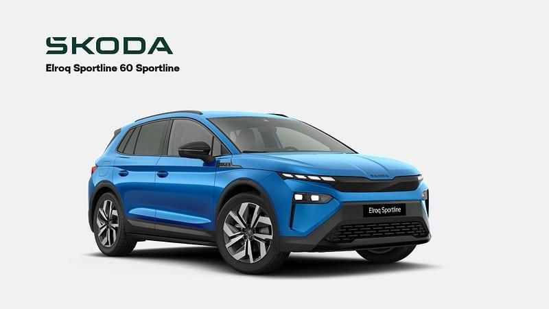 Blåmetal Ny 2025 Skoda Elroq SportLine SUV | 313.980 kr. (Fair pris) - Billede 1/3