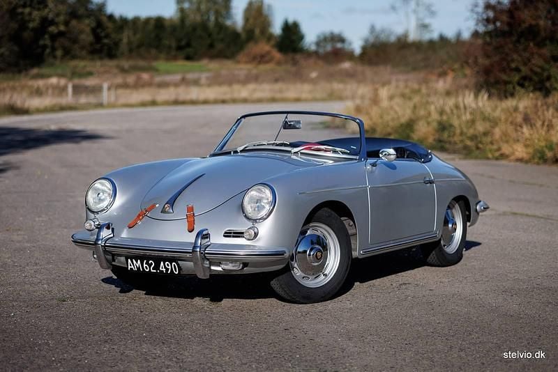 Brugt Porsche 356 90 HK (66 kW) 1960 Sølv Cabriolet