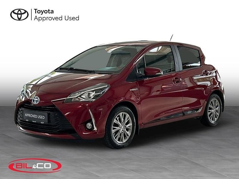 Rød Brugt 2018 Toyota Yaris Hybrid H2 Hatchback | 119.900 kr. (Fair pris) - Billede 1/4