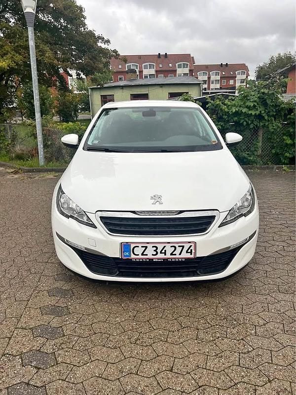 Hvid Brugt 2014 Peugeot 308 Hatchback | 60.000 kr. - Billede 1/4