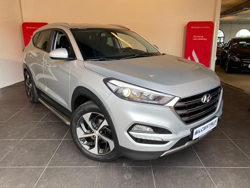 Sølvmetal Brugt 2016 Hyundai Tucson Trend SUV | 139.900 kr. - Billede 1/4