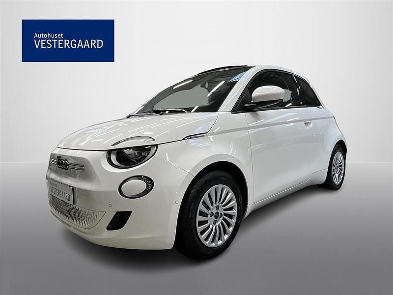 Hvid Brugt 2023 Fiat 500e Icon Cabriolet | 134.795 kr. (God pris) - Billede 1/4