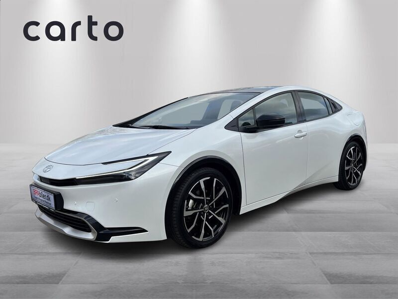 089 platinum pearl white Brugt 2023 Toyota Prius Elegant Hatchback | 334.900 kr. (Super pris) - Billede 1/3