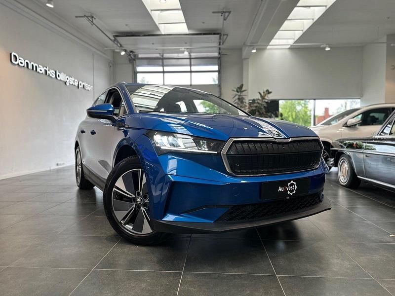 Blåmetal Brugt 2023 Skoda Enyaq iV SUV | 284.799 kr. (Super pris) - Billede 1/4