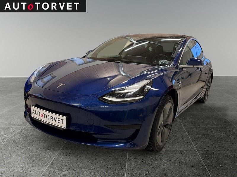 Blåmetal Brugt 2020 Tesla Model 3 Standard Range Sedan | 132.700 kr. (God pris) - Billede 1/4