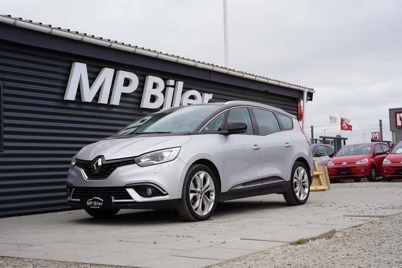 Sølvmetal Brugt 2018 Renault Grand Scénic IV Zen MPV | 134.900 kr. - Billede 1/4