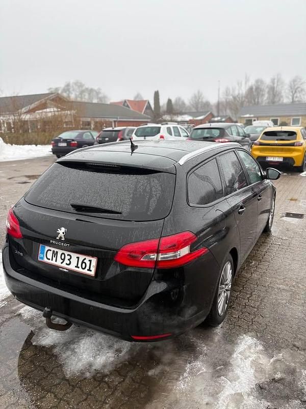 Brugt Peugeot 308 Style 120 HK (88 kW) 2016 Sort Stationcar