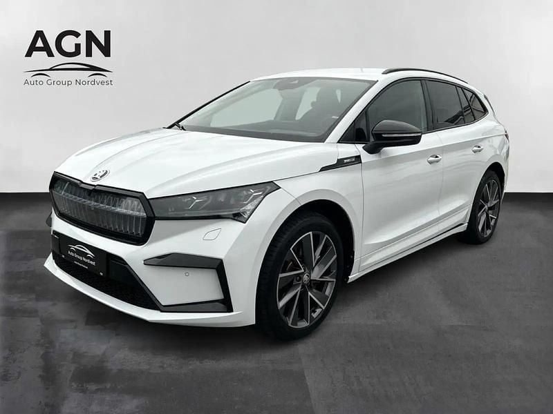 Hvid Brugt 2023 Skoda Enyaq iV SportLine SUV | 289.900 kr. (Fair pris) - Billede 1/4