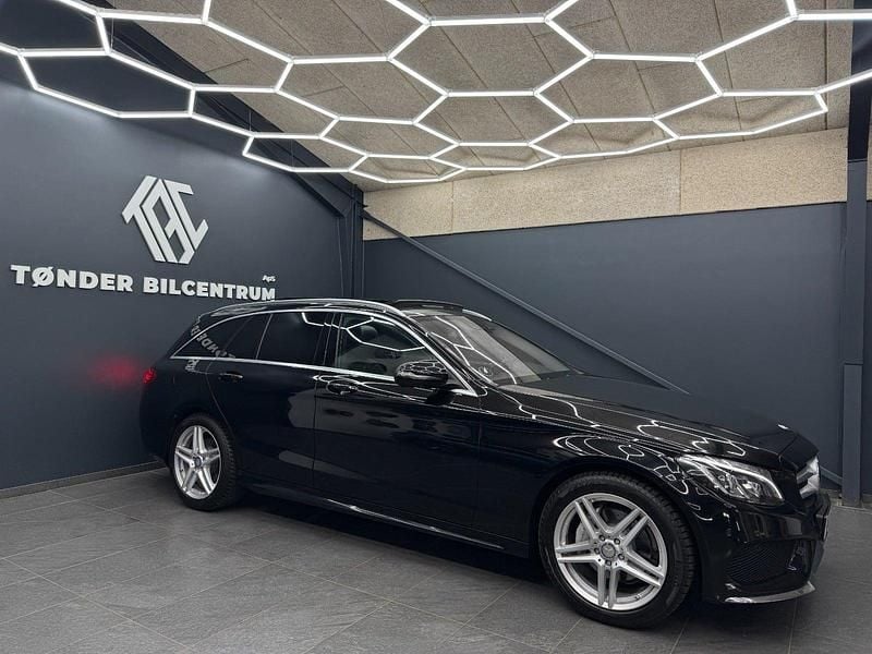 Brugt Mercedes C220 AMG line 170 HK (125 kW) 2015 Gråmetal Stationcar