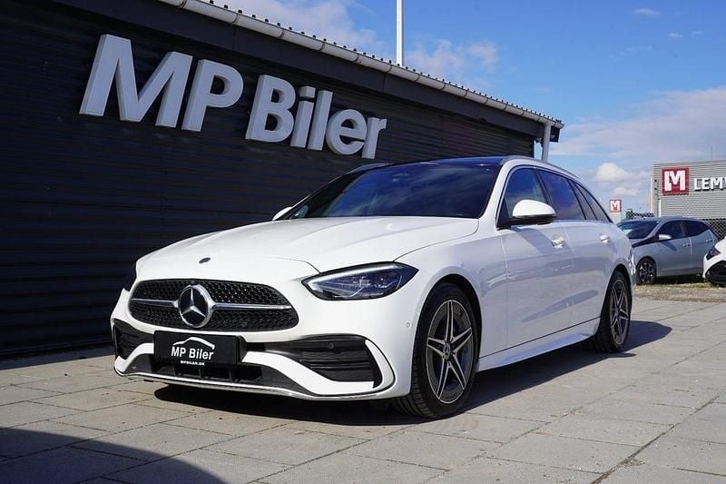 Hvid Brugt 2023 Mercedes C300 Advantage Stationcar | 569.900 kr. - Billede 1/4