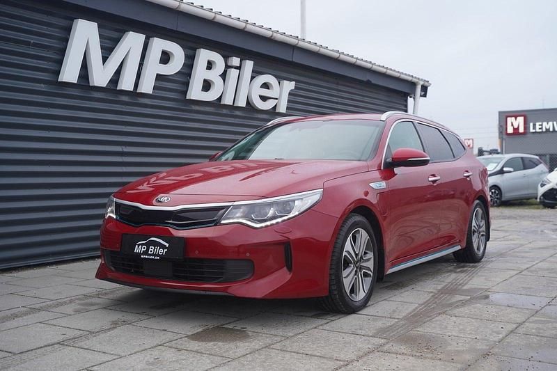Rød Brugt 2018 Kia Optima Hybrid Sedan | 144.900 kr. - Billede 1/4