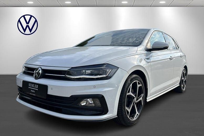 Hvid Brugt 2019 VW Polo R-line Hatchback | 199.900 kr. (Fair pris) - Billede 1/4