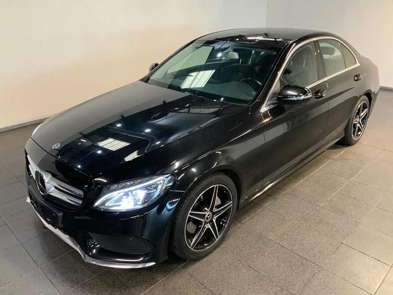 Sort Brugt 2018 Mercedes C220 AMG line Sedan | 189.900 kr. (Super pris) - Billede 1/4