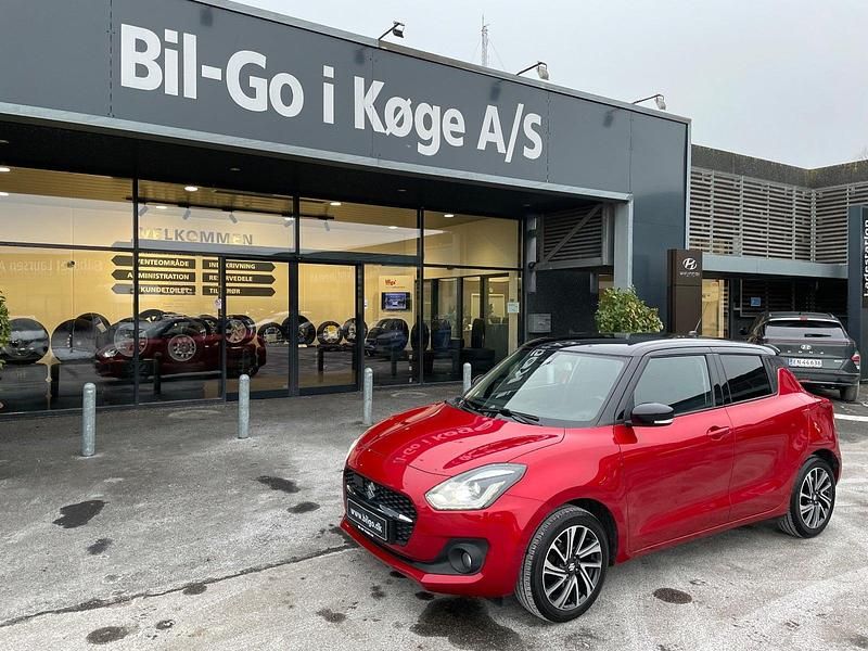 Rød Brugt 2021 Suzuki Swift Exclusive Hatchback | 114.900 kr. (Fair pris) - Billede 1/4