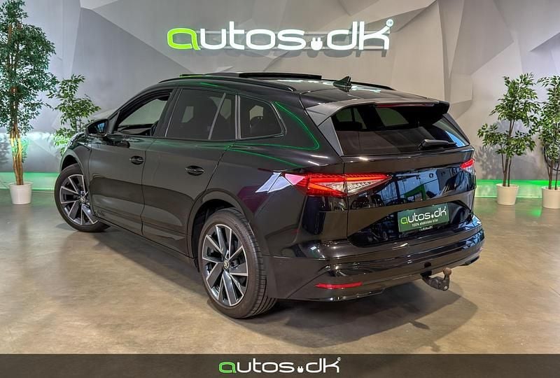 Brugt Skoda Enyaq iV SportLine 210 kW (286 HK) 2024 Sortmetal SUV