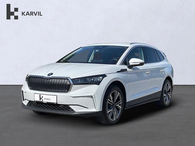 Hvid Brugt 2023 Skoda Enyaq iV Lounge SUV | 317.900 kr. (Lidt for dyr) - Billede 1/4