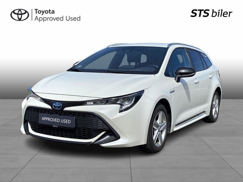 Hvid Brugt 2021 Toyota Corolla Active Stationcar | 199.900 kr. (God pris) - Billede 1/3