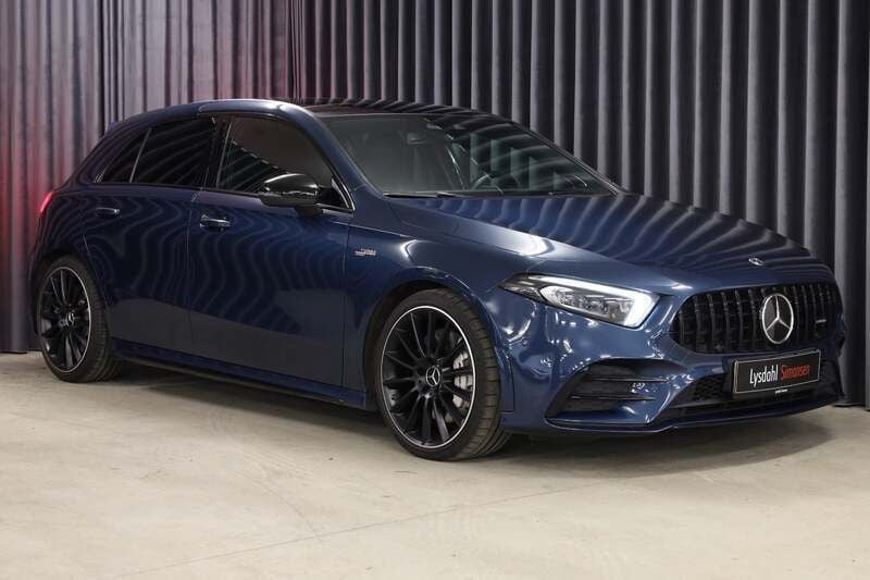 Blåmetal Brugt 2019 Mercedes A35 AMG AMG Hatchback | 240.000 kr. - Billede 1/4