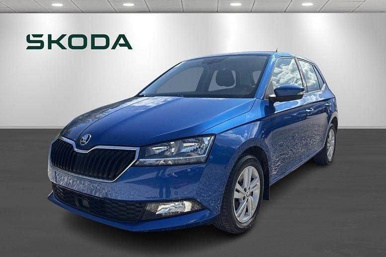 Blåmetal Brugt 2019 Skoda Fabia Ambition Hatchback | 129.900 kr. (Fair pris) - Billede 1/4