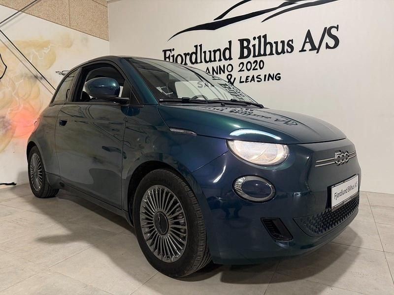 Blåmetal Brugt 2022 Fiat 500e Icon | 134.500 kr. (Fair pris) - Billede 1/4