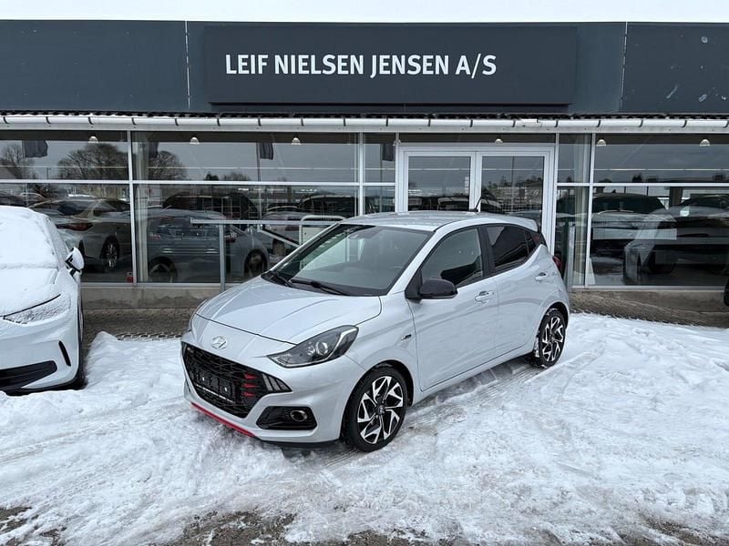 Brugt Hyundai i10 N Line 100 HK (73 kW) 2021 Sølvmetal Hatchback