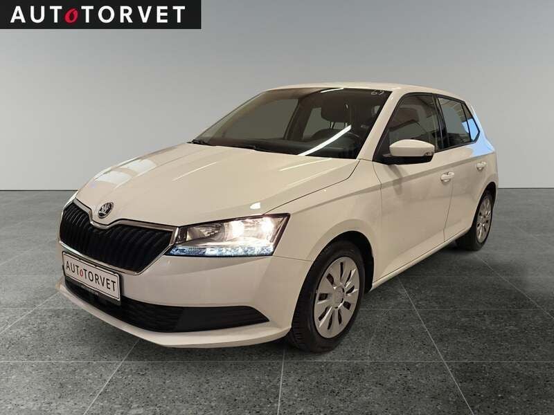 Hvid Brugt 2021 Skoda Fabia Ambition Hatchback | 119.700 kr. (Dyr) - Billede 1/4