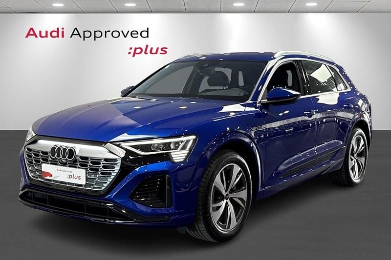 Blåmetal Brugt 2024 Audi Q8 e-tron S-Line SUV | 569.900 kr. (Fair pris) - Billede 1/4