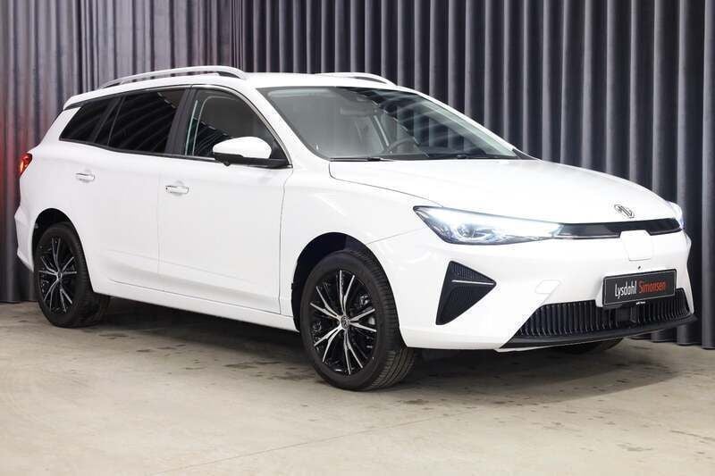 Hvid Ny 2025 MG MG5 EV Luxury Stationcar | 189.900 kr. (Fair pris) - Billede 1/4