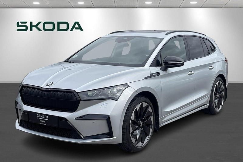Sølvmetal Brugt 2024 Skoda Enyaq iV SportLine SUV | 369.900 kr. (God pris) - Billede 1/4