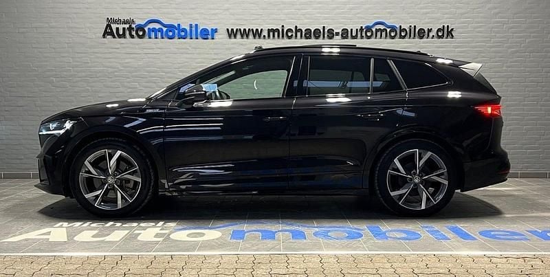 Brugt Skoda Enyaq iV SportLine 150 kW (204 HK) 2024 Sortmetal SUV