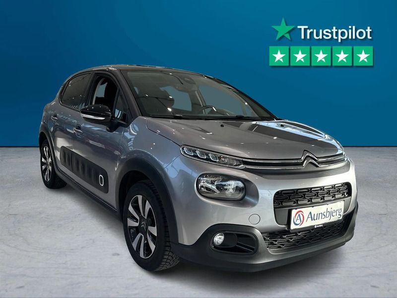 Sølv Brugt 2020 Citroën C3 Start Hatchback | 102.500 kr. (Fair pris) - Billede 1/4