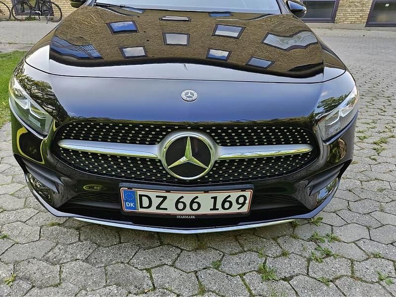 Brugt Mercedes A200 AMG line 150 HK (110 kW) 2021 Sort Hatchback