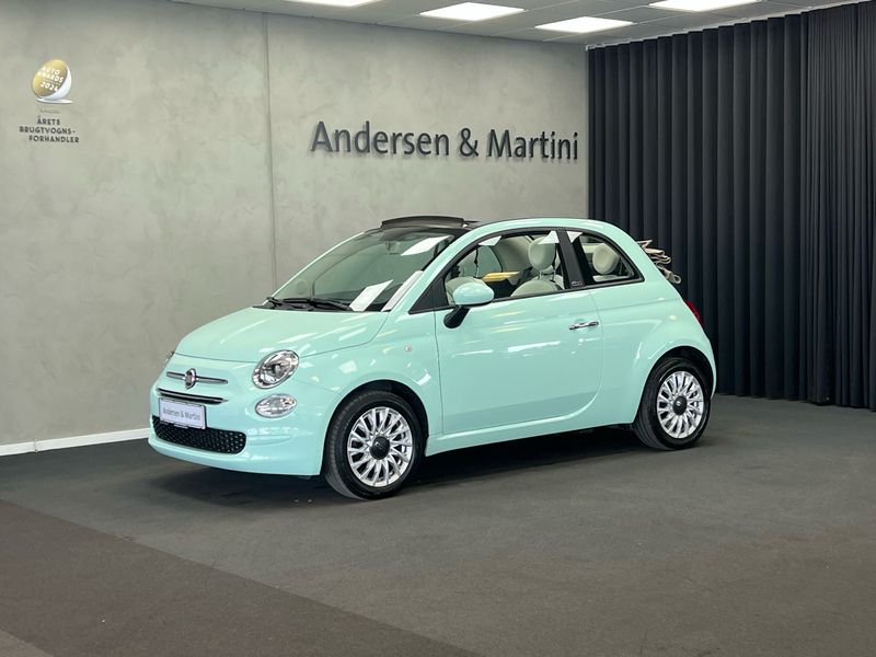 Grøn Brugt 2021 Fiat 500C Lounge Cabriolet | 118.900 kr. (Fair pris) - Billede 1/4