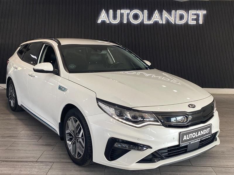 Hvid Brugt 2019 Kia Optima Hybrid Sedan | 134.800 kr. - Billede 1/4