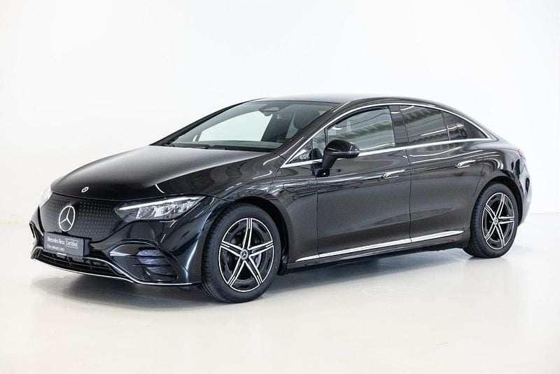 Farve: sortmetal Brugt 2024 Mercedes EQE350 AMG | 469.900 kr. (Super pris) - Billede 1/4