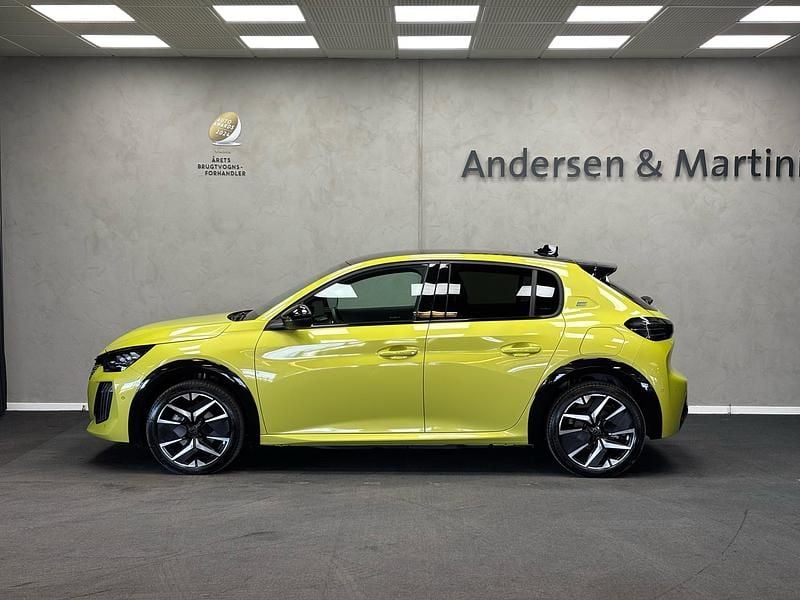 Brugt Peugeot e-208 GTi 114 kW (156 HK) 2024 Gul Hatchback