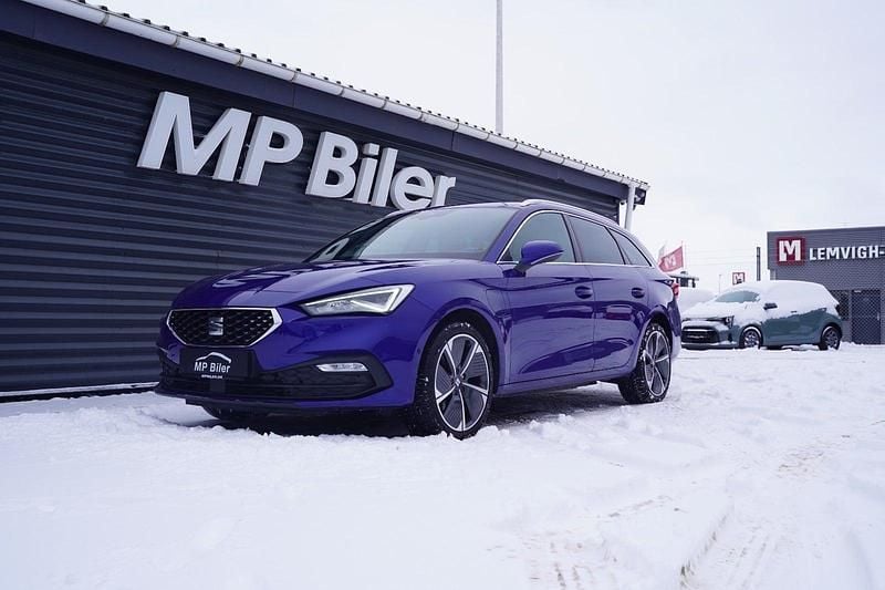 Blåmetal Brugt 2021 Seat Leon XCELLENCE Stationcar | 179.700 kr. (God pris) - Billede 1/4