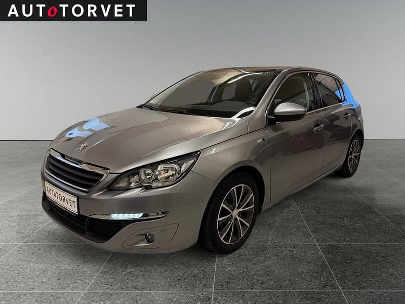 Sølvmetal Brugt 2016 Peugeot 308 Style Hatchback | 69.700 kr. (God pris) - Billede 1/4
