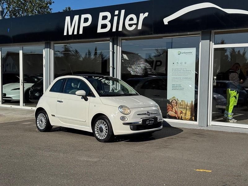 Hvid Brugt 2010 Fiat 500 Lounge Hatchback | 29.500 kr. (Fair pris) - Billede 1/4
