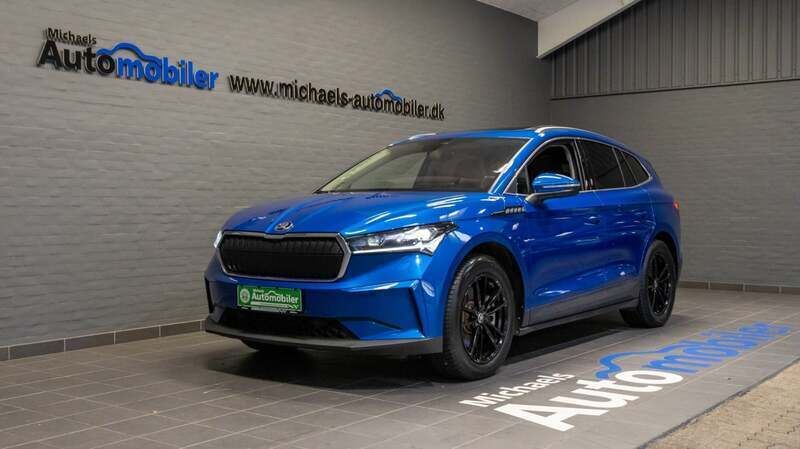 Blåmetal Brugt 2021 Skoda Enyaq iV Lodge SUV | 274.900 kr. (Fair pris) - Billede 1/4