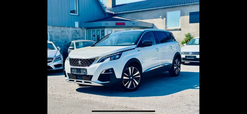 Hvid Brugt 2019 Peugeot 5008 GT-line MPV | 240.000 kr. - Billede 1/15
