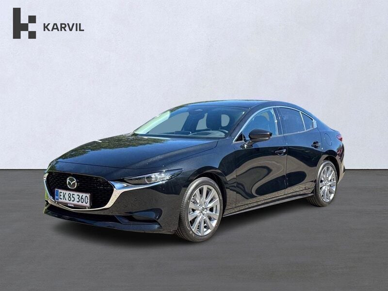Sort Ny 2025 Mazda 3 Exclusive-Line Sedan | 349.900 kr. - Billede 1/4